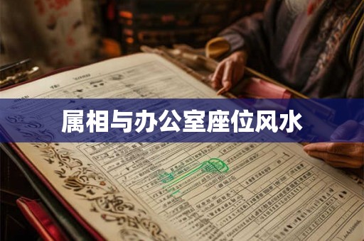 属相与办公室座位风水