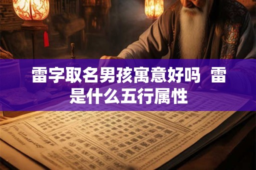 雷字取名男孩寓意好吗  雷是什么五行属性