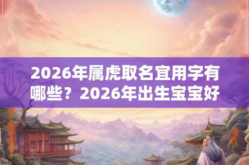 2026年属虎取名宜用字有哪些？2026年出生宝宝好名字