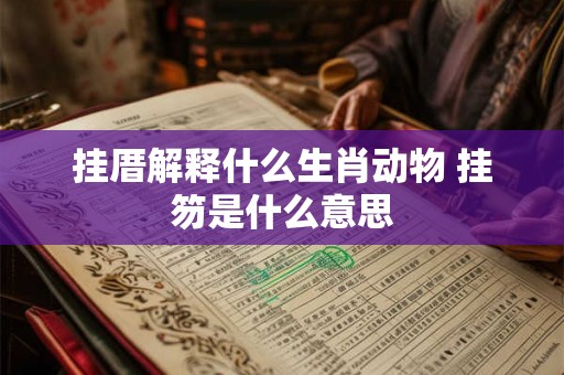 挂厝解释什么生肖动物 挂笏是什么意思 挂厝解释什么生肖动物 挂笏是什么意思