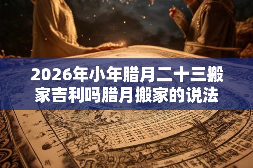 2026年小年腊月二十三搬家吉利吗腊月搬家的说法
