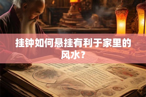 挂钟如何悬挂有利于家里的风水？