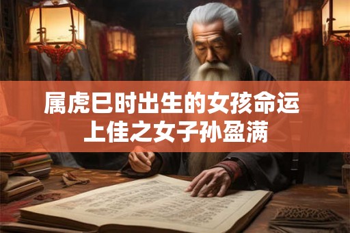 属虎巳时出生的女孩命运 上佳之女子孙盈满