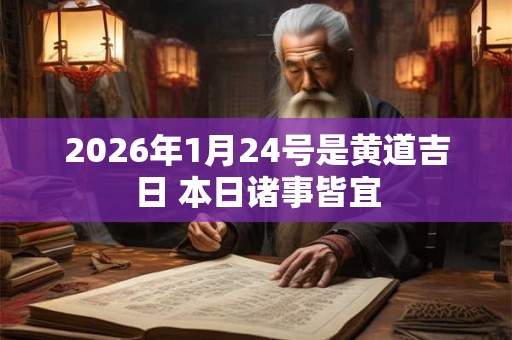 2026年1月24号是黄道吉日 本日诸事皆宜