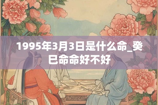 1995年3月3日是什么命_癸巳命命好不好 1995年3月3日是什么命_癸巳命命好不好