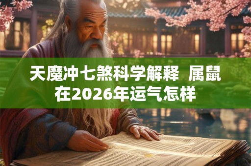 天魔冲七煞科学解释  属鼠在2026年运气怎样