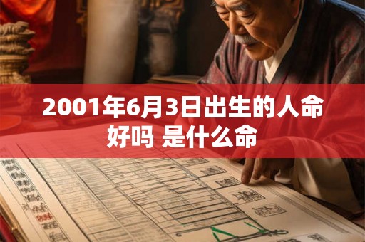 2001年6月3日出生的人命好吗 是什么命