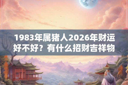 1983年属猪人2026年财运好不好？有什么招财吉祥物？