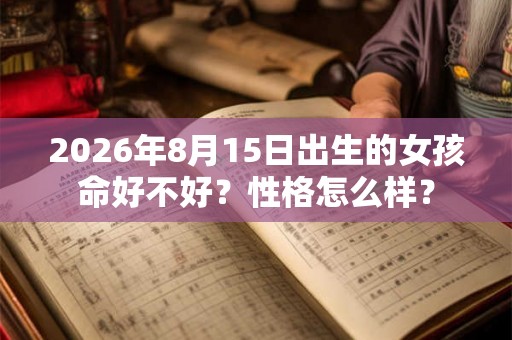 2026年8月15日出生的女孩命好不好？性格怎么样？