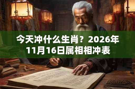 今天冲什么生肖？2026年11月16日属相相冲表