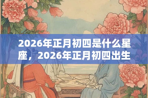 2026年正月初四是什么星座，2026年正月初四出生男孩命运
