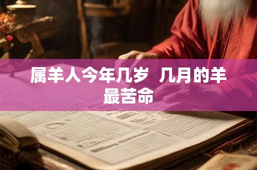 属羊人今年几岁  几月的羊最苦命