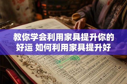 教你学会利用家具提升你的好运 如何利用家具提升好运 教你学会利用家具提升你的好运 如何利用家具提升好运