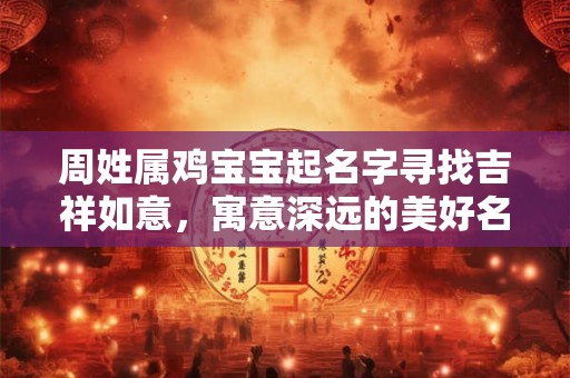 周姓属鸡宝宝起名字寻找吉祥如意，寓意深远的美好名字
