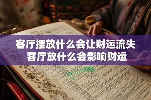 客厅摆放什么会让财运流失 客厅放什么会影响财运