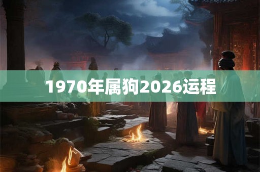 1970年属狗2026运程 1970年属狗2026运程