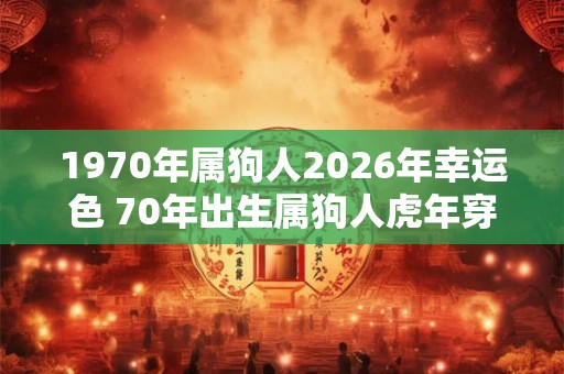 1970年属狗人2026年幸运色 70年出生属狗人虎年穿什么颜色衣服好