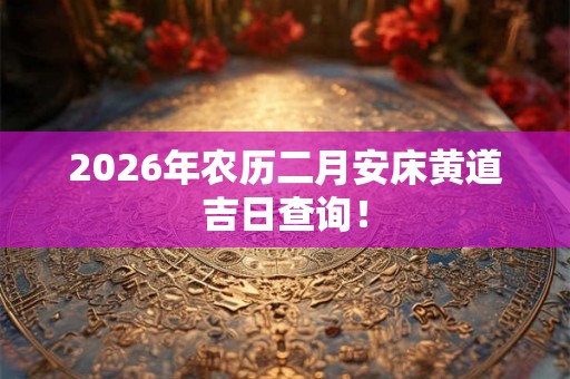 2026年农历二月安床黄道吉日查询！