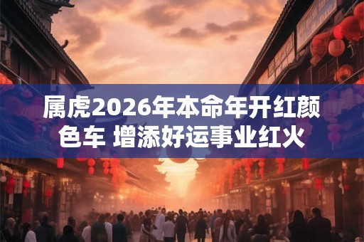 属虎2026年本命年开红颜色车 增添好运事业红火
