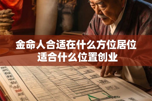 金命人合适在什么方位居位 适合什么位置创业