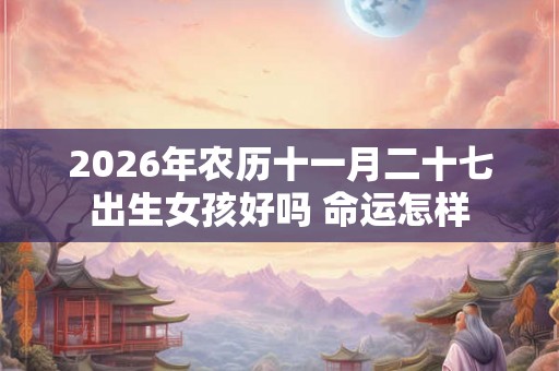 2026年农历十一月二十七出生女孩好吗 命运怎样