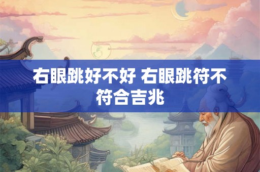 右眼跳好不好 右眼跳符不符合吉兆 右眼跳好不好 右眼跳符不符合吉兆