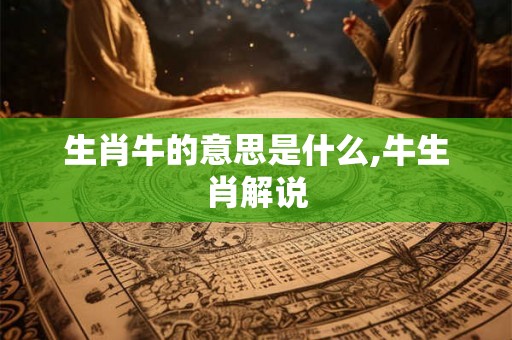 生肖牛的意思是什么,牛生肖解说 生肖牛的意思是什么,牛生肖解说