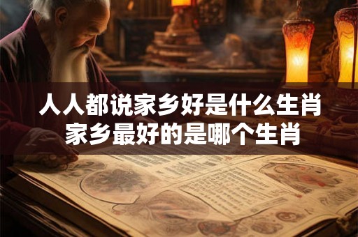 人人都说家乡好是什么生肖 家乡最好的是哪个生肖 人人都说家乡好是什么生肖 家乡最好的是哪个生肖