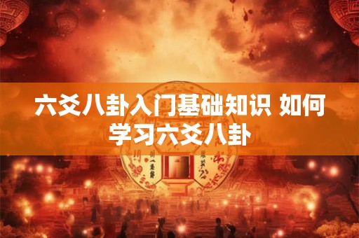 六爻八卦入门基础知识 如何学习六爻八卦