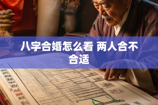 八字合婚怎么看 两人合不合适