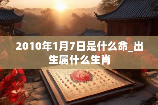 2010年1月7日是什么命_出生属什么生肖