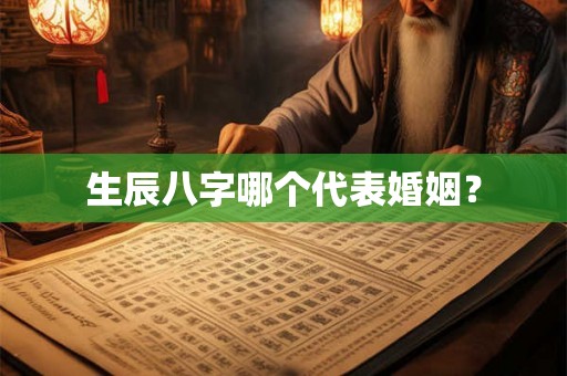 生辰八字哪个代表婚姻？