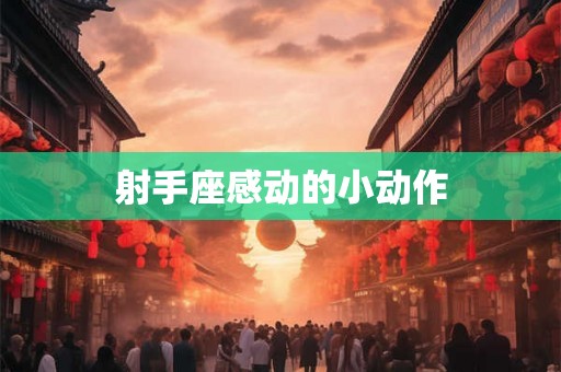 射手座感动的小动作