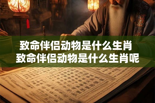 致命伴侣动物是什么生肖 致命伴侣动物是什么生肖呢