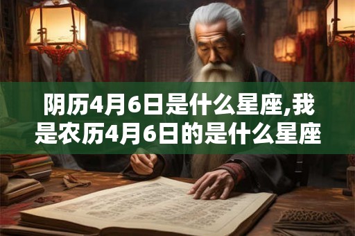 阴历4月6日是什么星座,我是农历4月6日的是什么星座 阴历4月6日是什么星座,我是农历4月6日的是什么星座