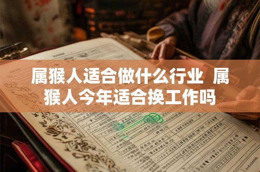 属猴人适合做什么行业  属猴人今年适合换工作吗