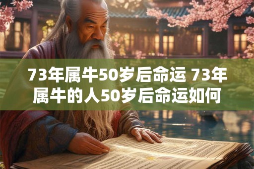 73年属牛50岁后命运 73年属牛的人50岁后命运如何