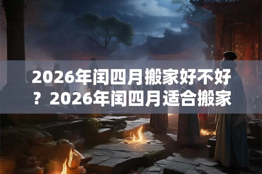 2026年闰四月搬家好不好？2026年闰四月适合搬家的吉日盘点