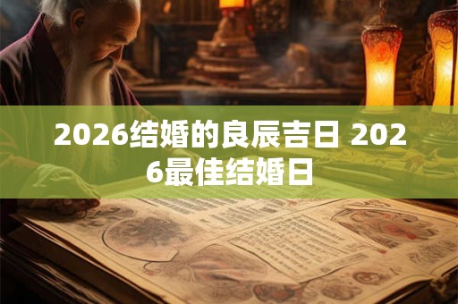 2026结婚的良辰吉日 2026最佳结婚日