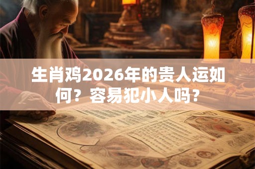 生肖鸡2026年的贵人运如何？容易犯小人吗？