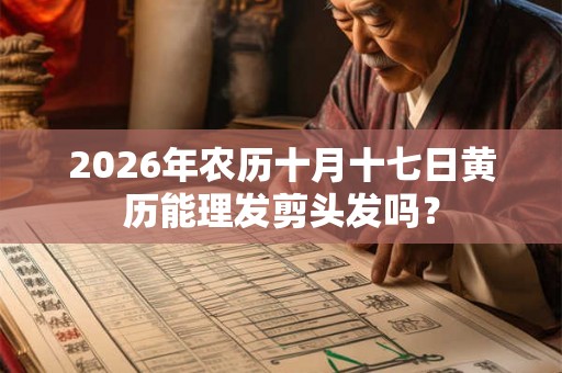 2026年农历十月十七日黄历能理发剪头发吗？