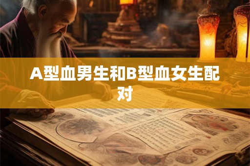 A型血男生和B型血女生配对