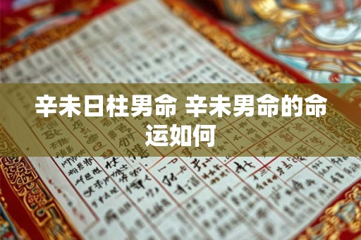 辛未日柱男命 辛未男命的命运如何 辛未日柱男命 辛未男命的命运如何