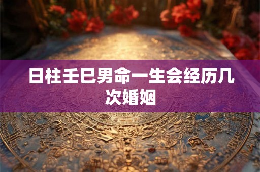 日柱壬巳男命一生会经历几次婚姻