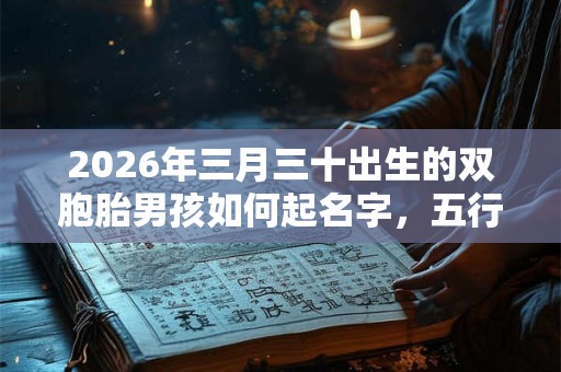 2026年三月三十出生的双胞胎男孩如何起名字,五行属什么 2026年三月三十出生的双胞胎男孩如何起名字,五行属什么