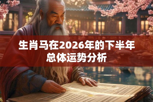 生肖马在2026年的下半年总体运势分析