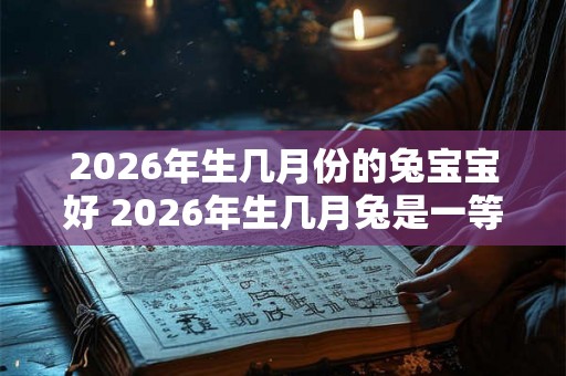 2026年生几月份的兔宝宝好 2026年生几月兔是一等命