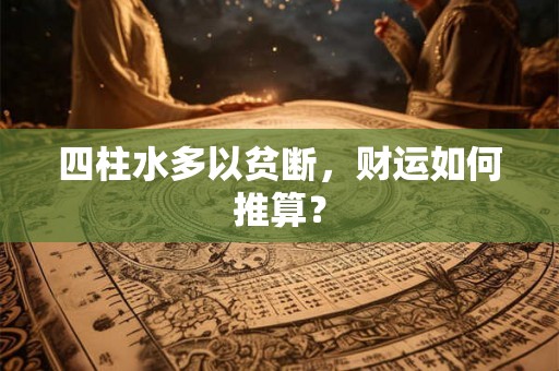 四柱水多以贫断，财运如何推算？