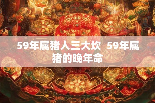 59年属猪人三大坎  59年属猪的晚年命