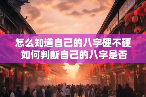 怎么知道自己的八字硬不硬 如何判断自己的八字是否硬
